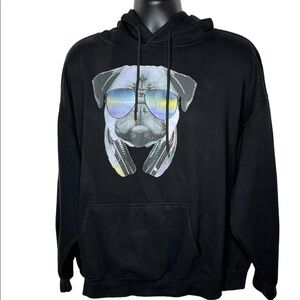 Three Layer By Andson Apparel Dog Discoloration Imperfection Hoodie